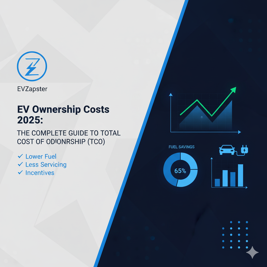 Chart comparing EV and petrol car ownership costs